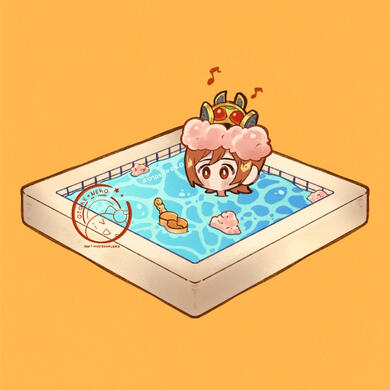Wataru &amp; Kivat bath time
