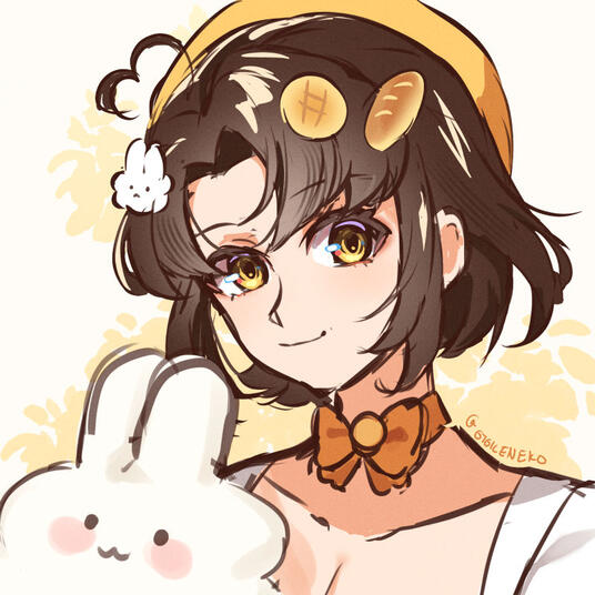 Colored sketch of VTuber Mintmai